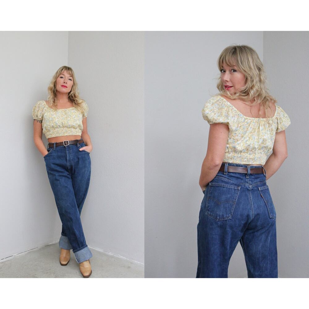 1970's Vintage Levi's Unisex Talon Zip 505 Dark Jeans Women's XL XXL 38" to 39"